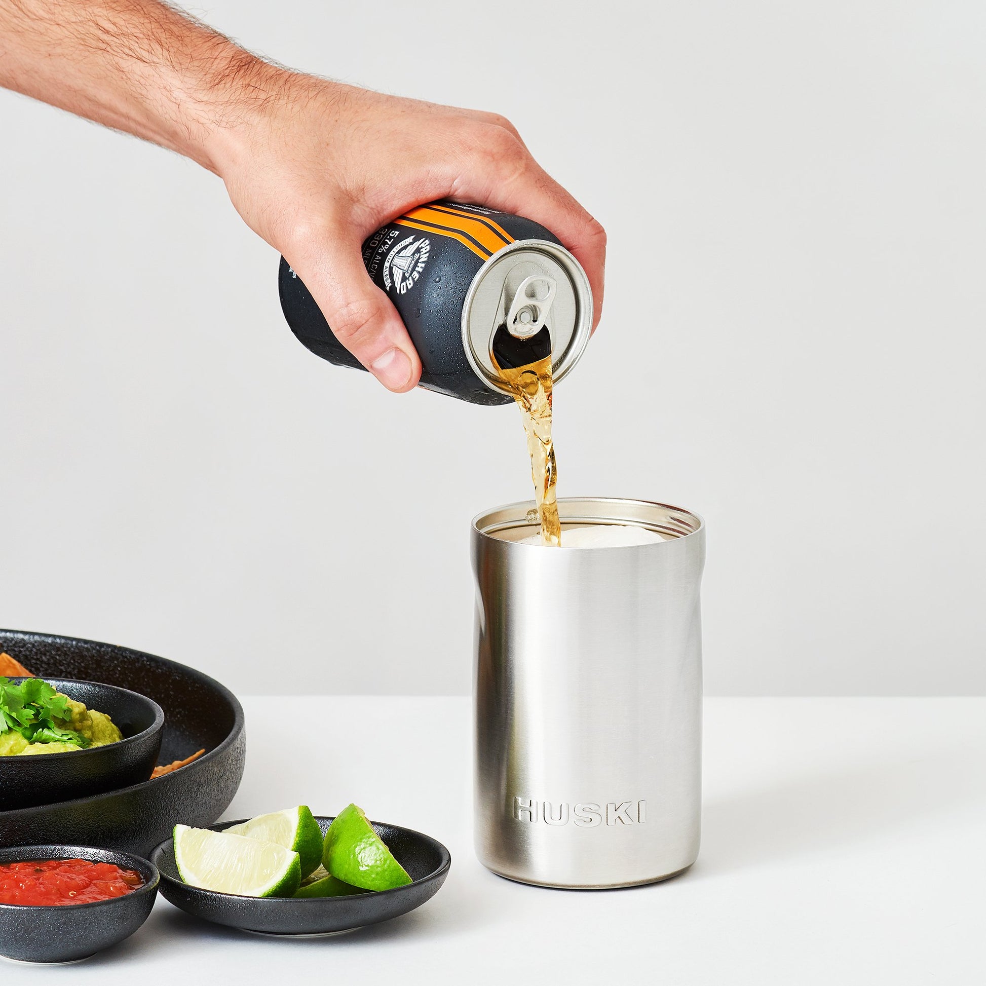 New: Huski Seltzer Cooler, Brushed Stainless